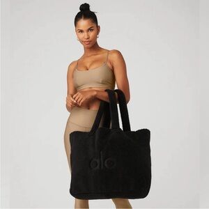 Alo black Sherpa Tote